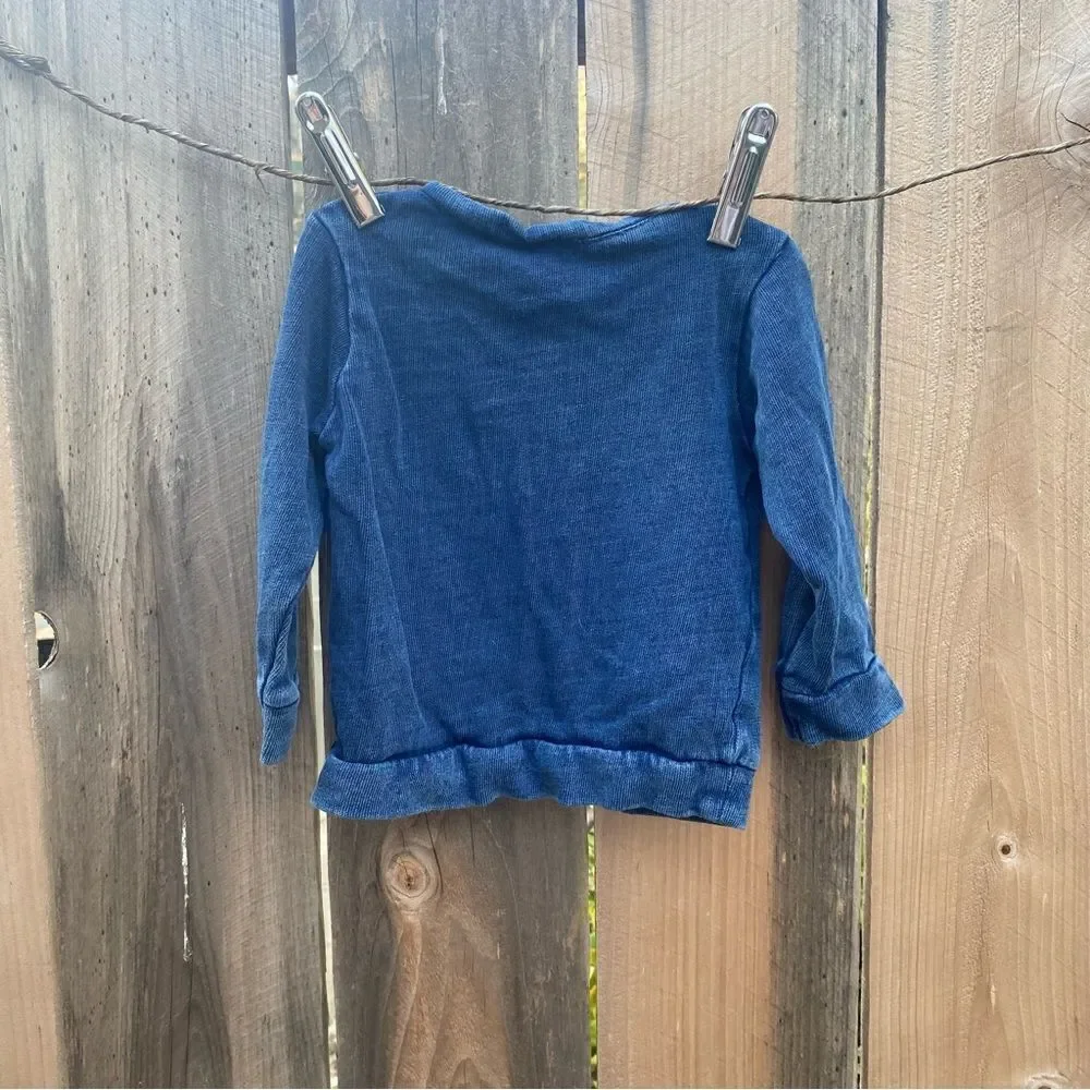 Nordstrom lightweight blue baby sweater size 9 months